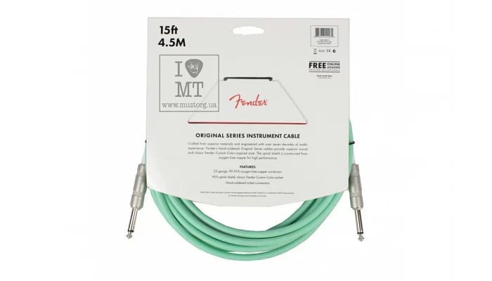 Инструментальный кабель FENDER CABLE ORIGINAL SERIES 15' SFG, фото № 3