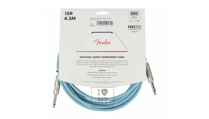 Инструментальный кабель FENDER CABLE ORIGINAL SERIES 15' DBL, фото № 2