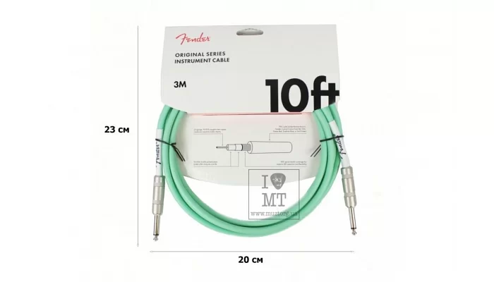 Инструментальный кабель FENDER CABLE ORIGINAL SERIES 10' SFG, фото № 3
