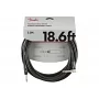 Інструментальний кабель FENDER CABLE PROFESSIONAL SERIES 18.6 'ANGLED BLACK