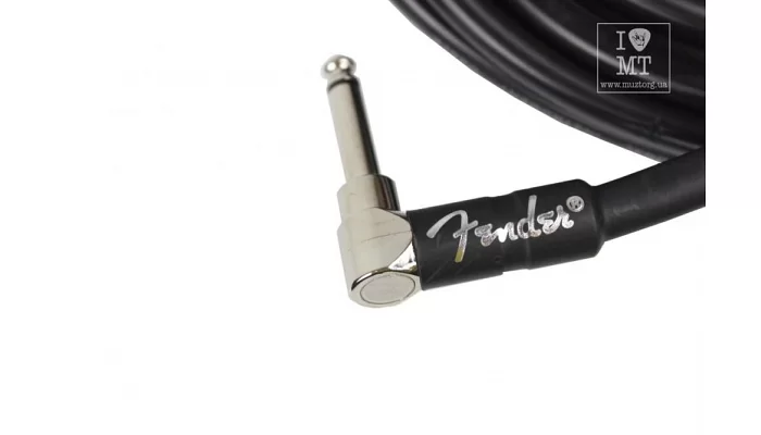 Инструментальный кабель FENDER CABLE PROFESSIONAL SERIES 18.6' ANGLED BLACK, фото № 3