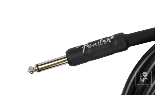 Інструментальний кабель FENDER CABLE PROFESSIONAL SERIES 18.6 'ANGLED BLACK, фото № 4