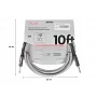 Инструментальный кабель FENDER CABLE PROFESSIONAL SERIES 10' WHITE TWEED