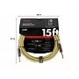 Инструментальный кабель FENDER CABLE DELUXE SERIES 15' TWEED