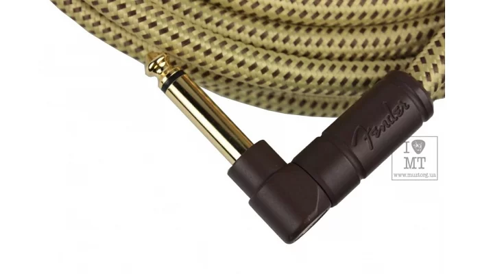 Інструментальний кабель FENDER CABLE DELUXE SERIES 15 'ANGLED TWEED, фото № 5
