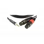 Міжблочний кабель KLOTZ AY8 Y-CABLE STEREO MINI JACK - 2xXLR FEMALE BLACK 1 M