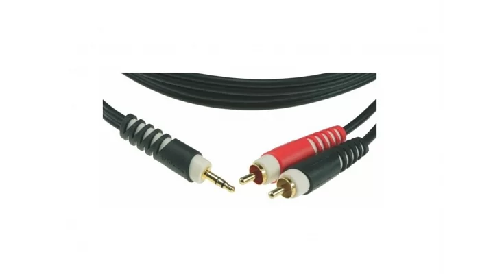 Инструментальный кабель KLOTZ AY7 Y-CABLE STEREO MINI JACK - RCA BLACK 3 M, фото № 3