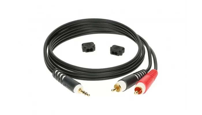 Инструментальный кабель KLOTZ AY7 Y-CABLE STEREO MINI JACK - RCA BLACK 6 M, фото № 1