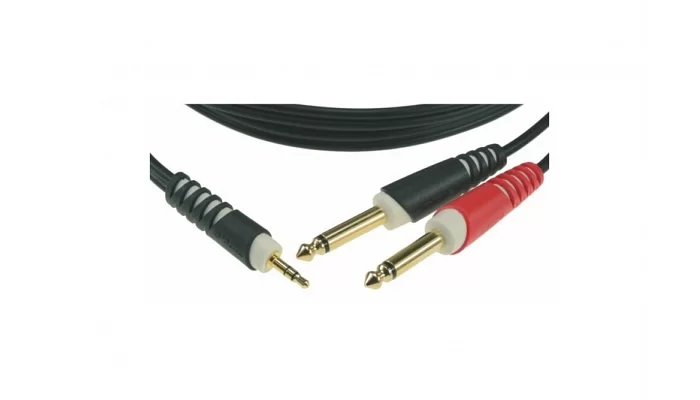 Инструментальный кабель KLOTZ AY5 Y-CABLE STEREO MINI JACK - 2xJACK MONO BLACK 6 M, фото № 4