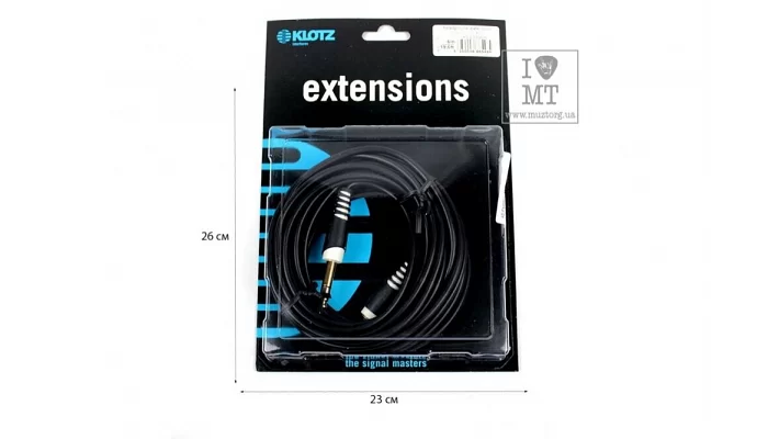 Межблочный кабель KLOTZ AS-EX6 EXTENSION CABLE BLACK 6 M, фото № 3