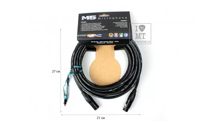 Микрофонный кабель KLOTZ M5 HIGH END MICROPHONE CABLE 10 M, фото № 2