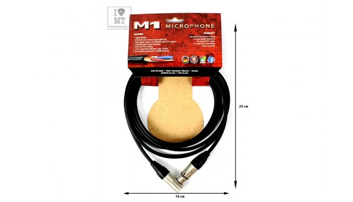 Микрофонный кабель KLOTZ M1 PRIME MICROPHONE CABLE 3 M, фото № 2