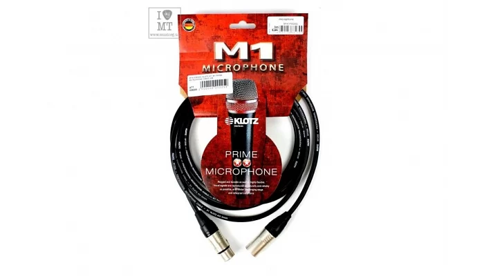 Микрофонный кабель KLOTZ M1 PRIME MICROPHONE CABLE 3 M, фото № 3