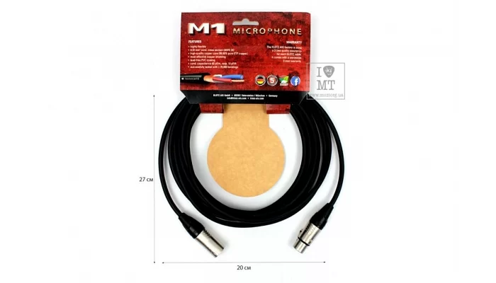 Микрофонный кабель KLOTZ M1 PRIME MICROPHONE CABLE 5 M, фото № 2