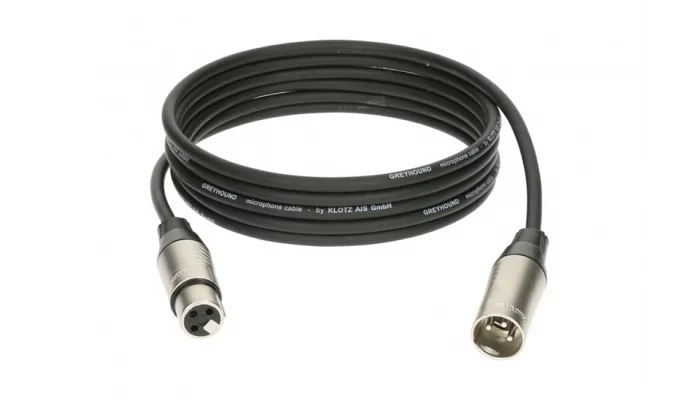 Микрофонный кабель KLOTZ GREYHOUND MICROPHONE CABLE 3 M, фото № 2