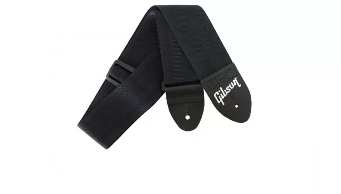 Ремень для гитары GIBSON ASGSB-10 REGULAR STYLE 2 SAFETY STRAP JET BLACK, фото № 2