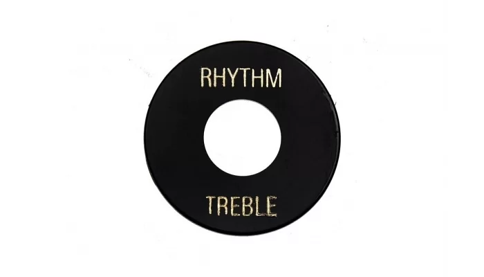 Шайба перемикача звукознімача GIBSON TOGGLE SWITCH WASHER (BLACK, GOLD IMPRINT)