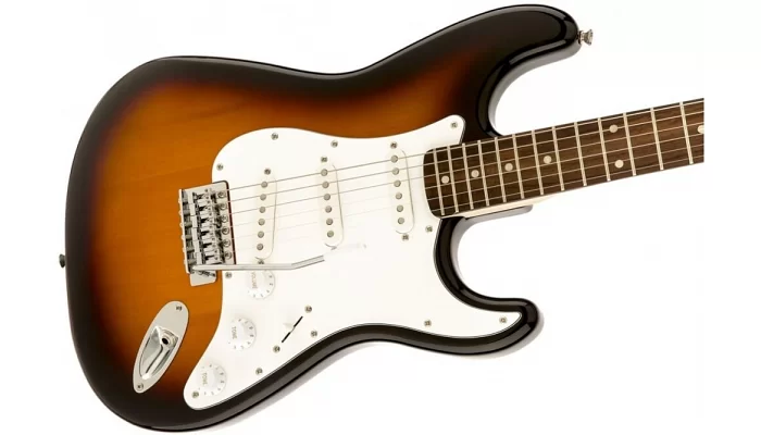 Электрогитара SQUIER by FENDER AFFINITY STRAT LRL BROWN SUNBURST, фото № 3