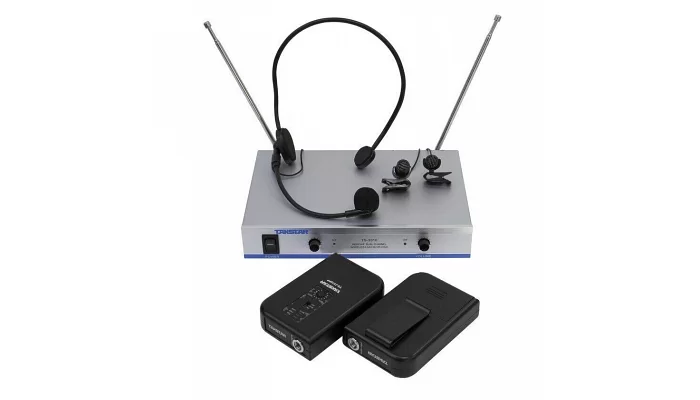 Радіосистема з 1 наголовним мікрофоном + 2 петличними мікрофонами TAKSTAR TS-3310PP, фото № 1