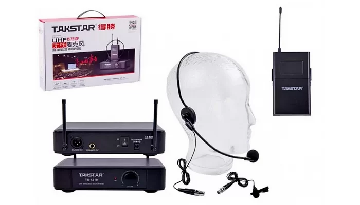 Радиосистема с головным и петличным микрофоном Takstar TS-7210P, фото № 3