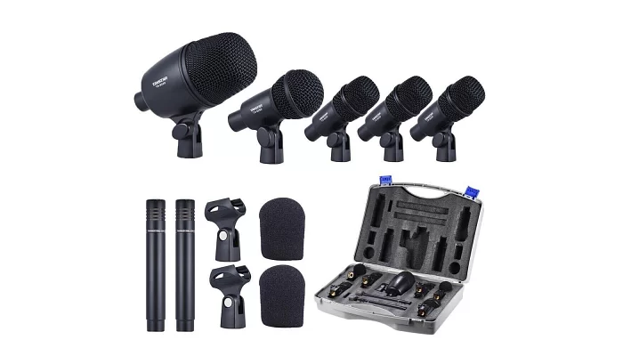 Набір інструментальних мікрофонів для ударних Takstar DMS-7AS, фото № 1