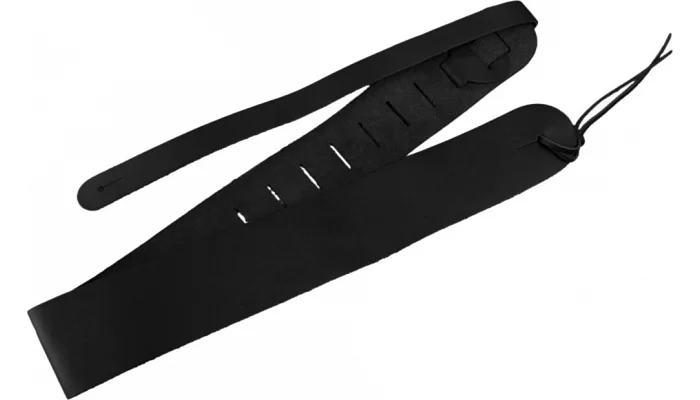 Гітарний ремінь Clayton LS3BK LEATHER 3 1/2 "BLACK GUITAR STRAP