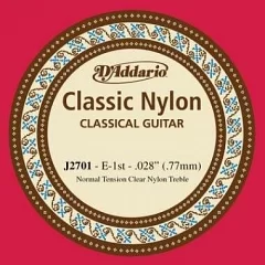 1-я струна для класичної гітари DADDARIO J2701 CLASSIC NYLON NORMAL TENSION - 1ST