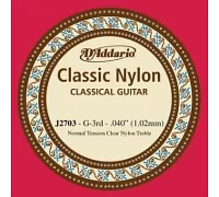 3-я струна для классической гитары DADDARIO J2703 CLASSIC NYLON NORMAL TENSION - 3RD