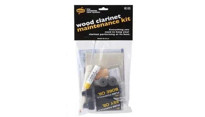 Набір по догляду за духовими DUNLOP HE105 Wood Clarinet Maintenance Kit, фото № 1