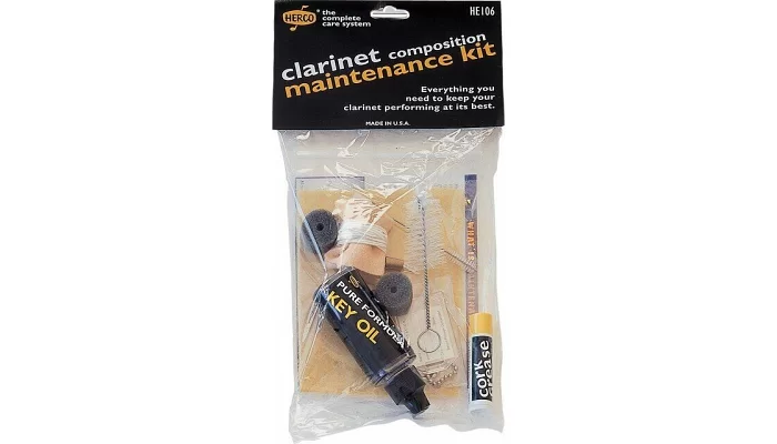 Набір по догляду за духовими DUNLOP HE106 Composition Clarinet Maintenance Kit, фото № 1