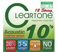 Набор струн для акустической гитары CLEARTONE 7410-12 ACOUSTIC PHOSPHOR BRONZE 12-STRING ULTRA LIGHT