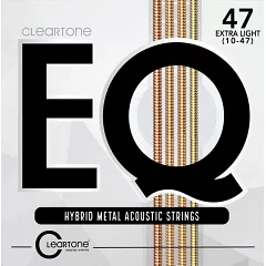 Набір струн для акустичної гітари CLEARTONE 7810 EQ HYBRID METAL ACOUSTIC ULTRA LIGHT 10-47