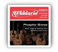 Набор струн для акустической гитары DADDARIO EPBB170 ACOUSTIC BASS PHOSPHOR BRONZE 4 STRING