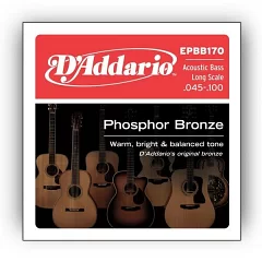 Набір струн для акустичної гітари DADDARIO EPBB170 ACOUSTIC BASS PHOSPHOR BRONZE 4 STRING
