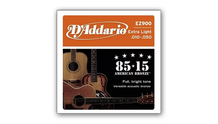 Набор струн для акустической гитары DADDARIO EZ900 BRONZE EXTRA LIGHT 10-50, фото № 1