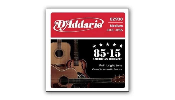 Набір струн для акустичної гітари DADDARIO EZ930 BRONZE MEDIUM 13-56, фото № 3