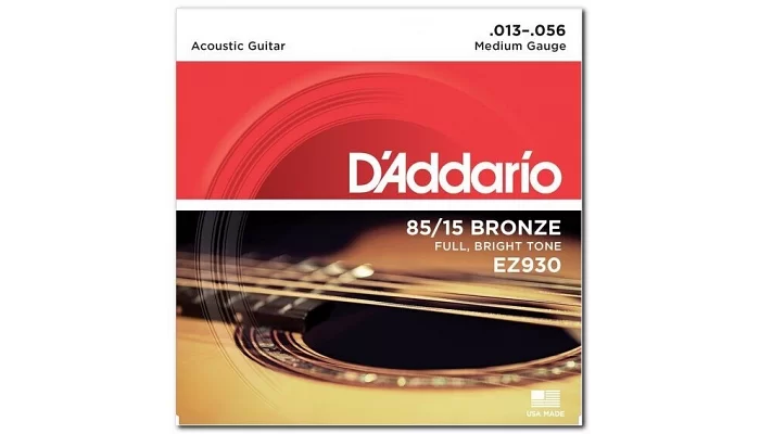 Набір струн для акустичної гітари DADDARIO EZ930 BRONZE MEDIUM 13-56, фото № 4