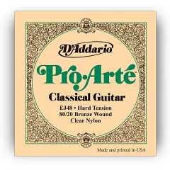 Набір струн для класичної гітари DADDARIO EJ48 PRO ARTE 80/20 BRONZE WOUND HARD TENSION