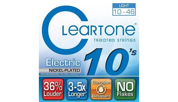 Набор струн для электрогитары CLEARTONE 9410 ELECTRIC NICKEL-PLATED LIGHT 10-46, фото № 1