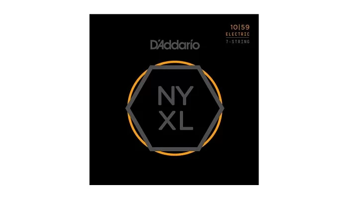 Набір струн для електрогітари DADDARIO NYXL1059 NYXL REGULAR LIGHT 7-STRING 10-59, фото № 4