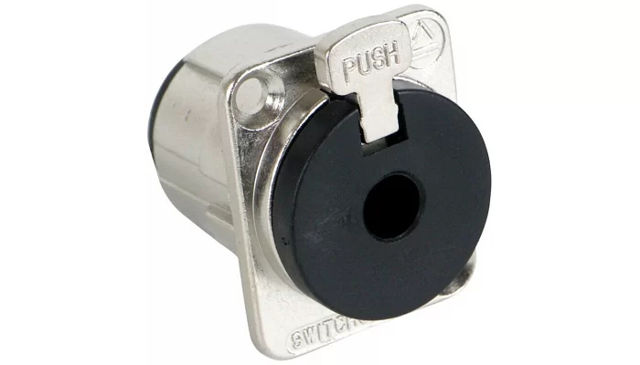 Роз'єм в зборі для електрогітари / бас-гітари SWITCHCRAFT E111L LOCKING PANEL MOUNT JACK (MONO), фото № 2