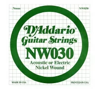 Струна 0.030 для гитары DADDARIO NW030 XL Nickel Wound 030