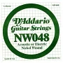Струна 0.048 для гитары DADDARIO NW048 XL Nickel Wound 048