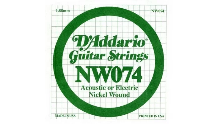 Струна 0.074 для гітари DADDARIO NW074 XL Nickel Wound 074, фото № 1