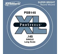 Струна для гітари DADDARIO PSB145 XL PRO STEELS ROUND WOUND SINGLE 145