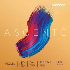 Струна для скрипки DADDARIO A313 3/4M Ascent Violin String D 3/4M