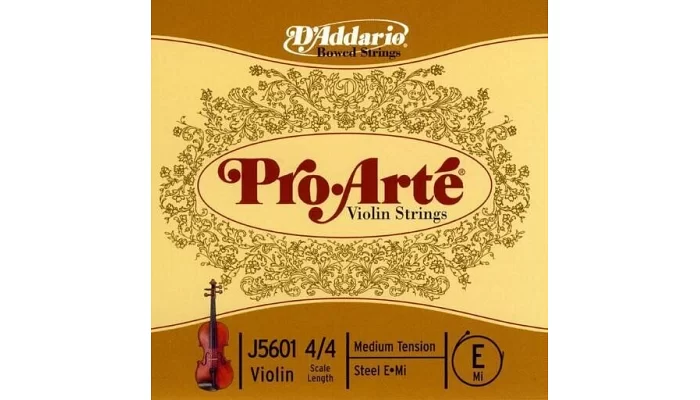Струни для смичкових DADDARIO J5601 4 / 4M Pro Arte E 4 / 4M, фото № 1