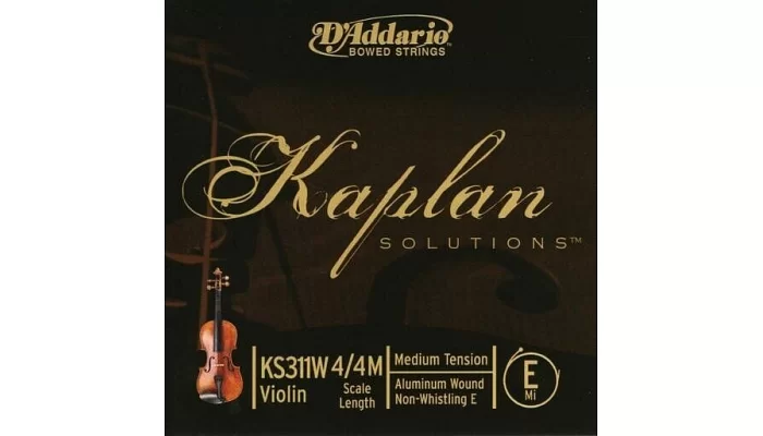 Струны для смычковых DADDARIO KS311W 4/4M Kaplan E 4/4M, фото № 3