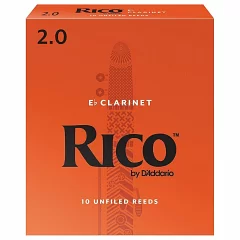 Тростини для кларнет Eb DADDARIO RBA1020 Rico - Eb Clarinet # 2.0 - 10 Box