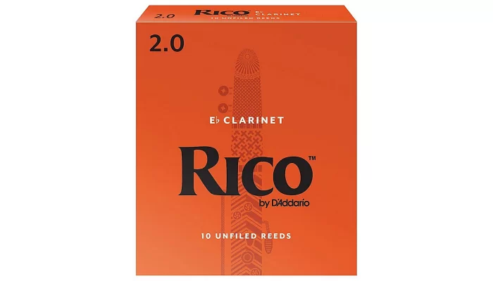 Трости для кларнет Eb DADDARIO RBA1020 Rico - Eb Clarinet #2.0 - 10 Box, фото № 1